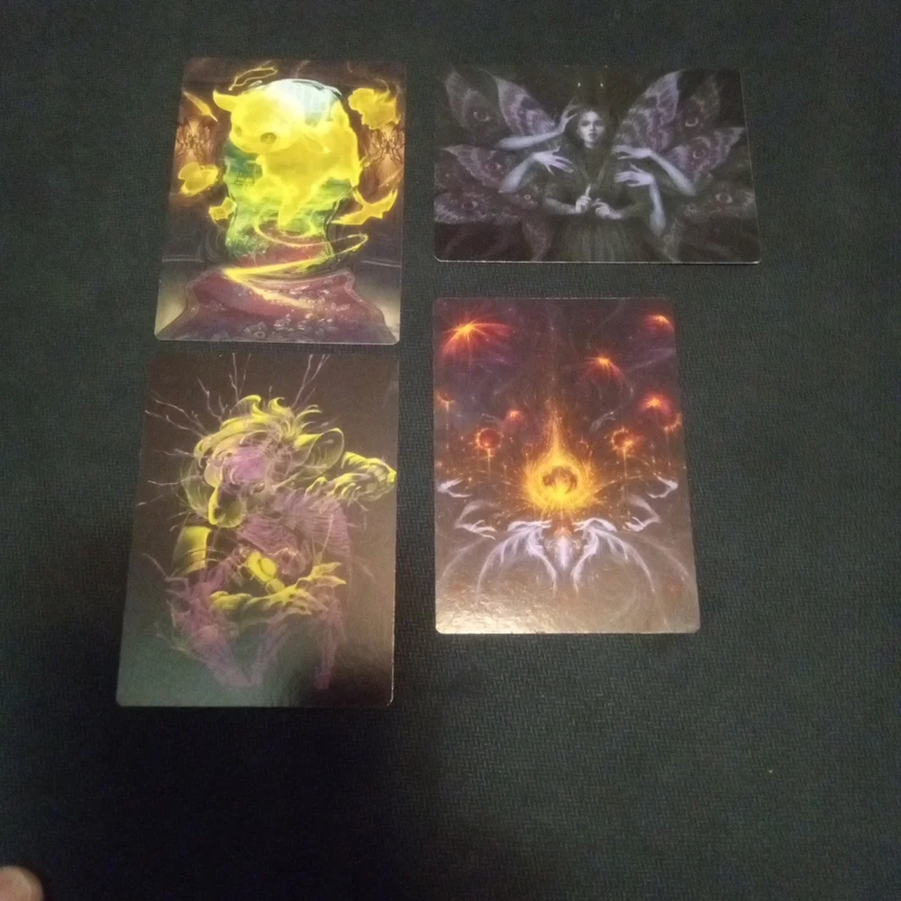 Lot Of 20 MTG Duskmourn Art Series Trading Cards With 2 Gold Stamped Signatures